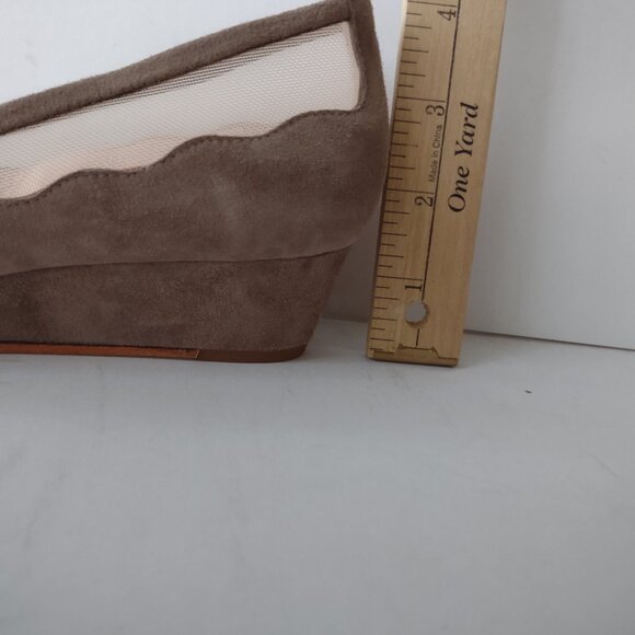 French Sole New York (fs/ny), Obsess, Taupe Suede, Wedge Pump, Size 9.5, NWOT - Picture 7 of 7